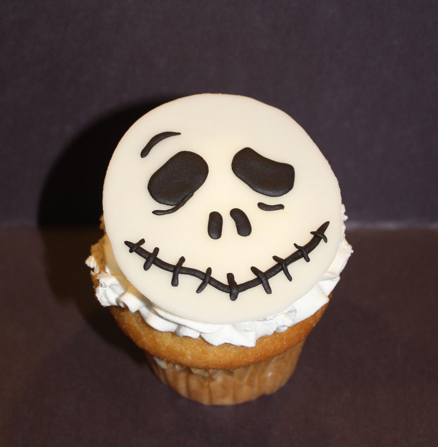 Nightmare Before Christmas Inspired Fondant Cupcake or Cookie Topper Il_570xn