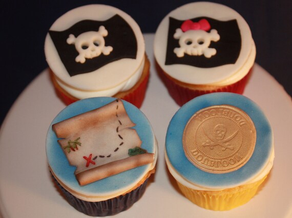 Pirate Theme Fondant Cupcake Topper Il_570xn