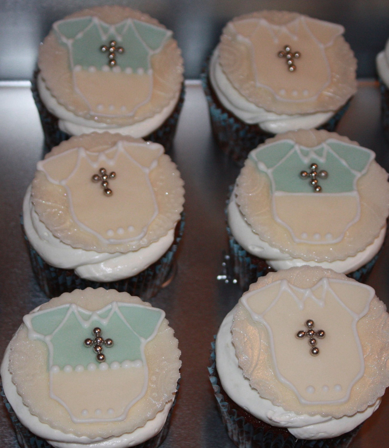 Baptism Christening Fondant Cupcake Toppers Il_570xn