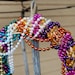 Multi-colored Mardi Gras Wreath, Made From Authentic Mardi Gras Beads