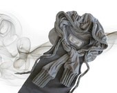 Womens top set gray coordinates scarf and hoody by tratGirl