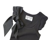 Sale womans bow top black retro romantic by tratgirl valentino inspiration