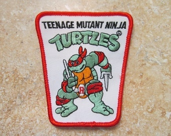 Ninja Turtles Raphael iron on embroidered patch