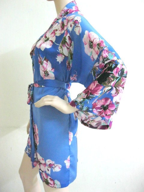 Kimono Robe in Floral Silk - Reserved listing for Cory C.