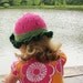Watermelon Hat - Soft Cotton - Toddler Size - Made to Order