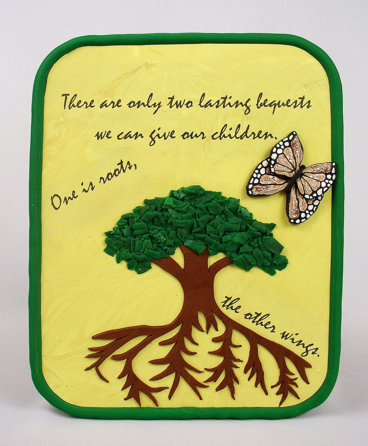 Roots & Wings Wall Plaque