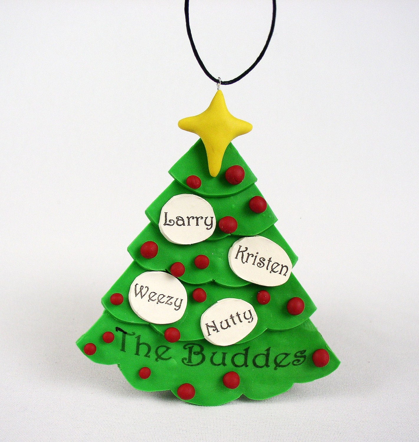 Personalized Family Tree Ornament - Custom Family Christmas Tree Ornament