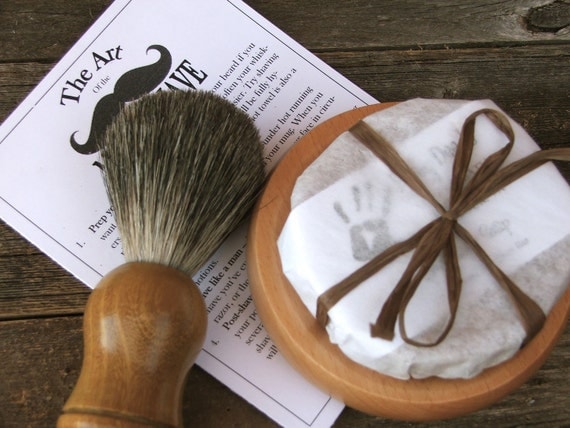 Badger Shaving Kit , For Him, Beer Soap, Handmade Soap, Shave Set, Shaving Kit