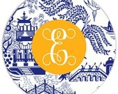 mousepad - chinoiserie pattern with or without monogram