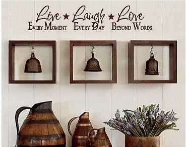 Live Laugh Love -Vinyl Lettering wall words graphics Home decor itswritteninvinyl