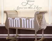 Jesus loves me this I know- Bible - scripture- Vinyl Lettering wall words quotes graphics decals Art Home decor itswritteninvinyl