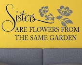 Sisters Vinyl Lettering wall  decal words graphics Home decor home family love friends itswritteninvinyl