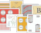 Party Printables: DIY Vintage Polka Dot Zoo Birthday Set (Customizable Text) (INSTANT DOWNLOAD)
