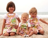 Reversible Apron Wrap Dress for Girls and Toddler Sewing Pattern (PDF, ebook INSTANT DOWNLOAD)