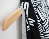 INFINITY SCARF - Screen Printed - White Crosshatch on Black