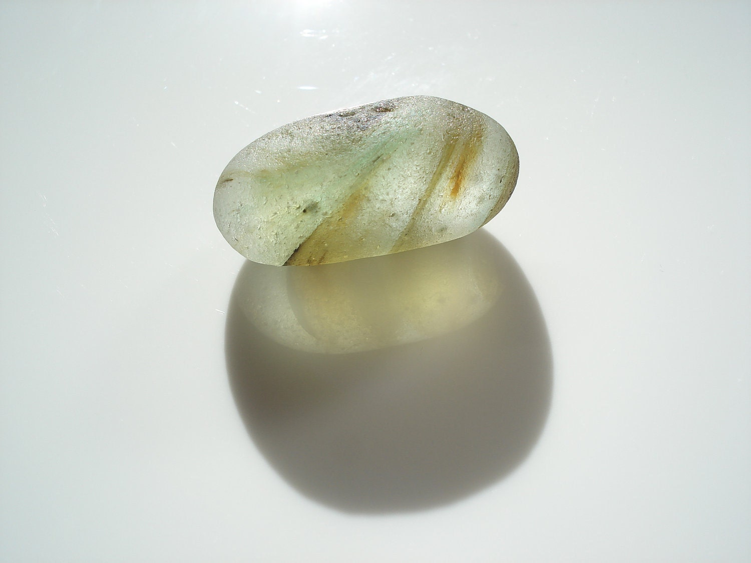 Sea Glass Mossy green Multi "End of Day" Large - 15g -  from Seaham beach - E0639