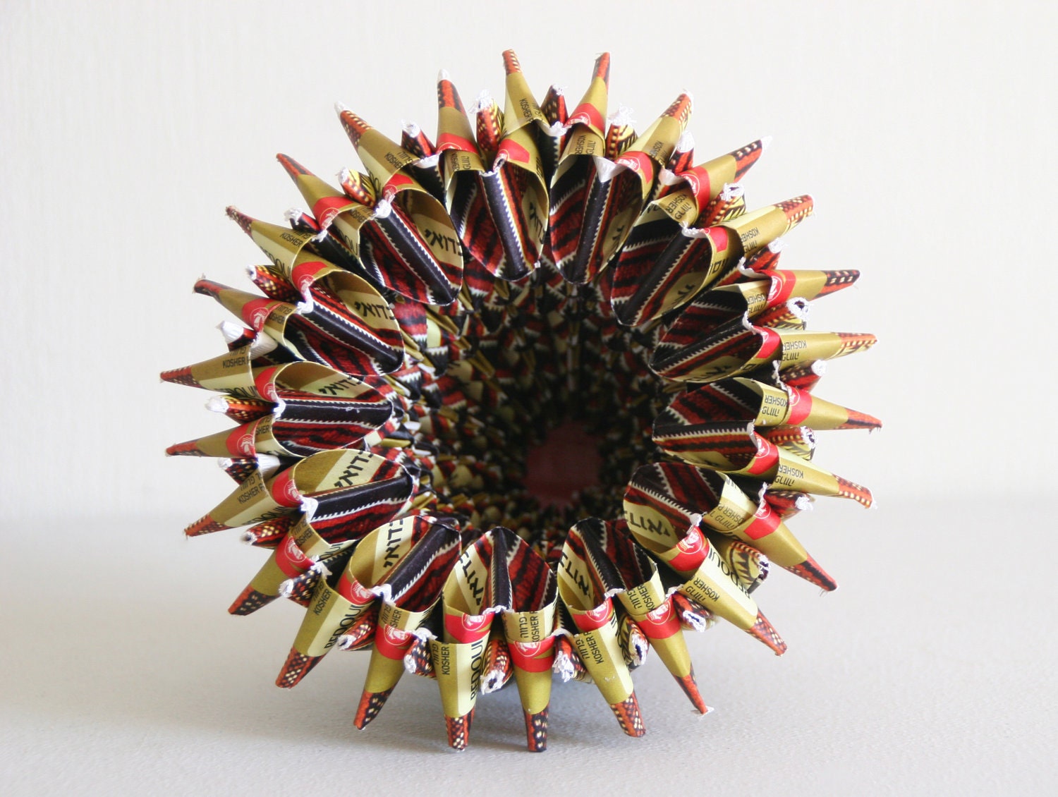 FREE SHIPPING: Origami Paper Bowl - made of tea bag wrappers