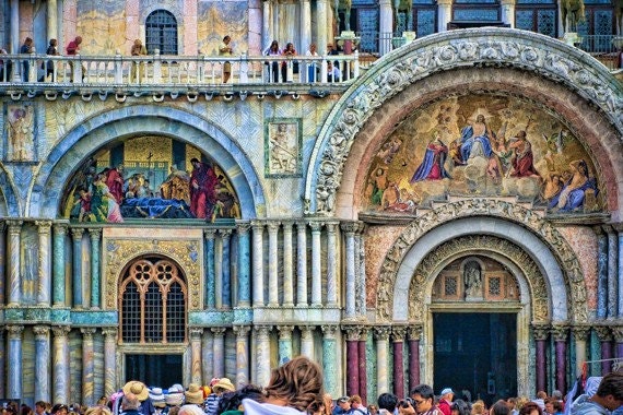 Italy photography - Venetian Jewel - Venice, Italy - Fine art travel photography - Venice doors - blue, purple, pink