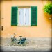 Venetian Fairy Tale, CANVAS wrap - Venice poster size canvas - Fine art photography gift - door, windows architecture - gold blue teal