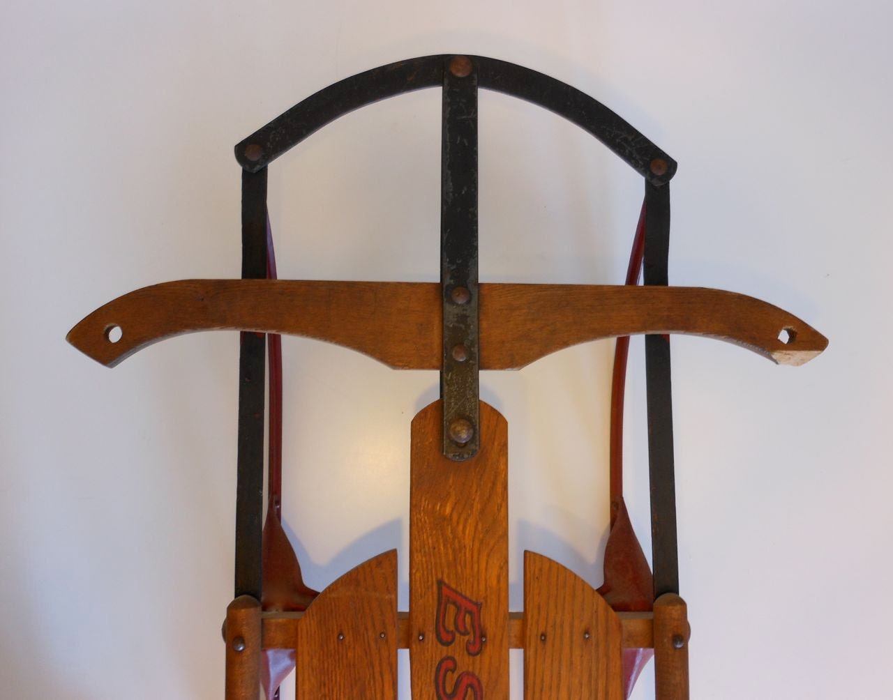 Vintage Eskimo Childrens Wood Snow Sled