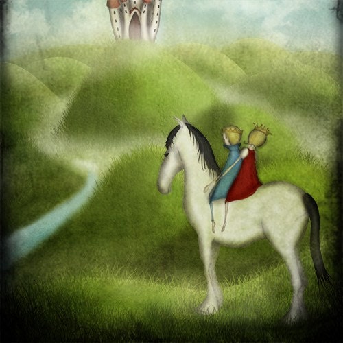 Fairy tale - Illustration print (size 5" x 7")