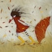Autumn storm - Illustration print, largest size (11.7" x 11.7")