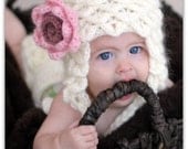 Crocodile Stitch Earflap Hat ( 5 Sizes - Newborn to Child) - Crochet Pattern - Permission to Sell Finished Items