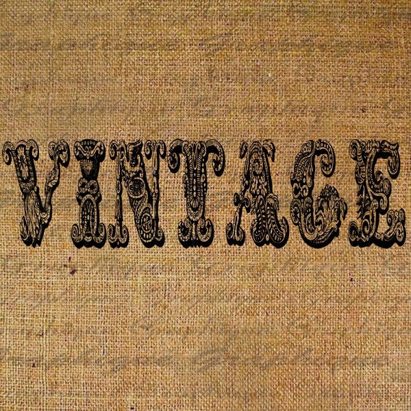 Antique Vintage Script Text Typography Old World Writing Digital Image Download Transfer To Pillows Tote Tea Towels Burlap No. 1359