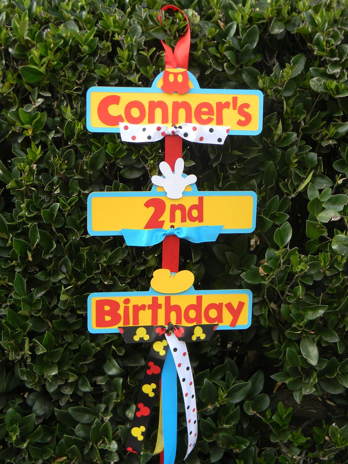 Mickey Mouse Party Sign