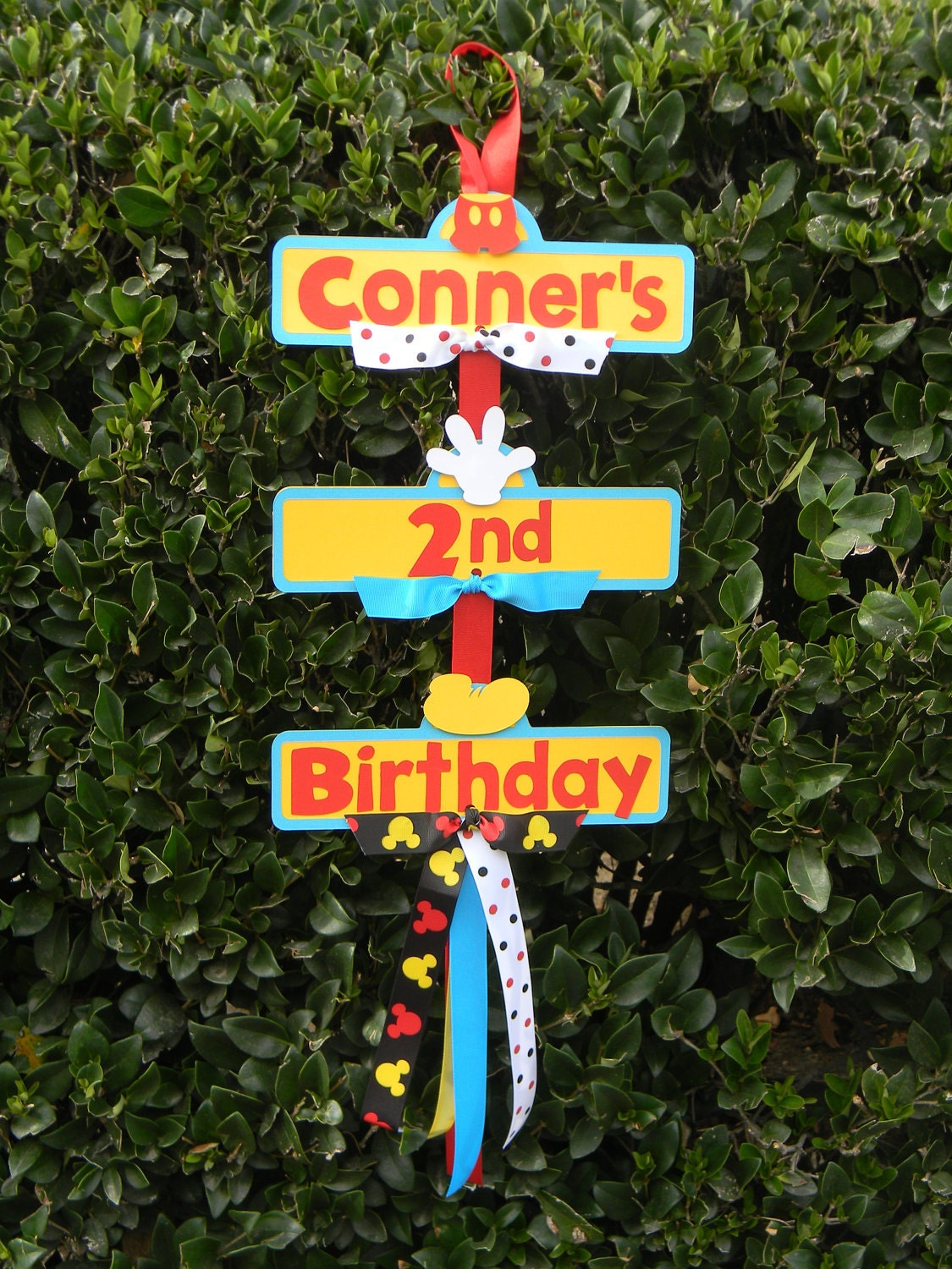 Mickey Mouse Party Sign