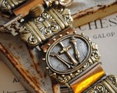 Keys to chivalry lies within ............... Assemblage found object bracelet