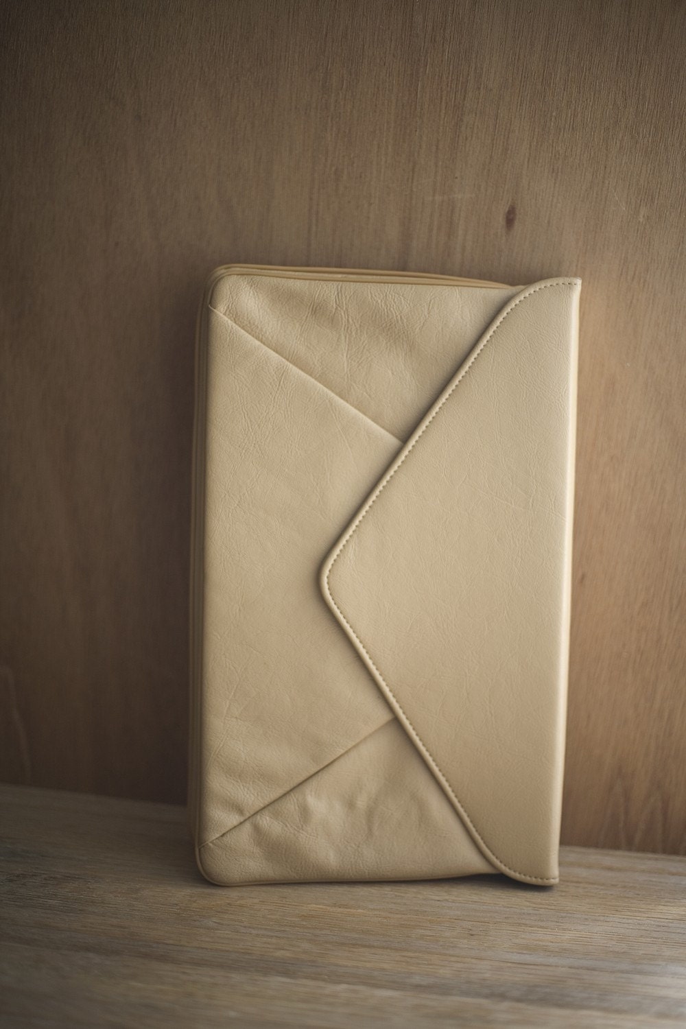 Beige Envelope Clutch Purse