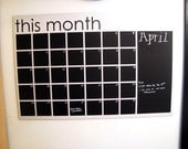 Chalkboard Calendar- Black