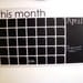 Chalkboard Calendar- Black