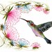 3 for 2 SALE Hummingbird - tiny bird art print, birds watercolor art, size 7x5 (No.29c)