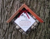 Bird Nesting Fiber Kit with Copper Roof - Filled with Llama and Alpaca Fiber