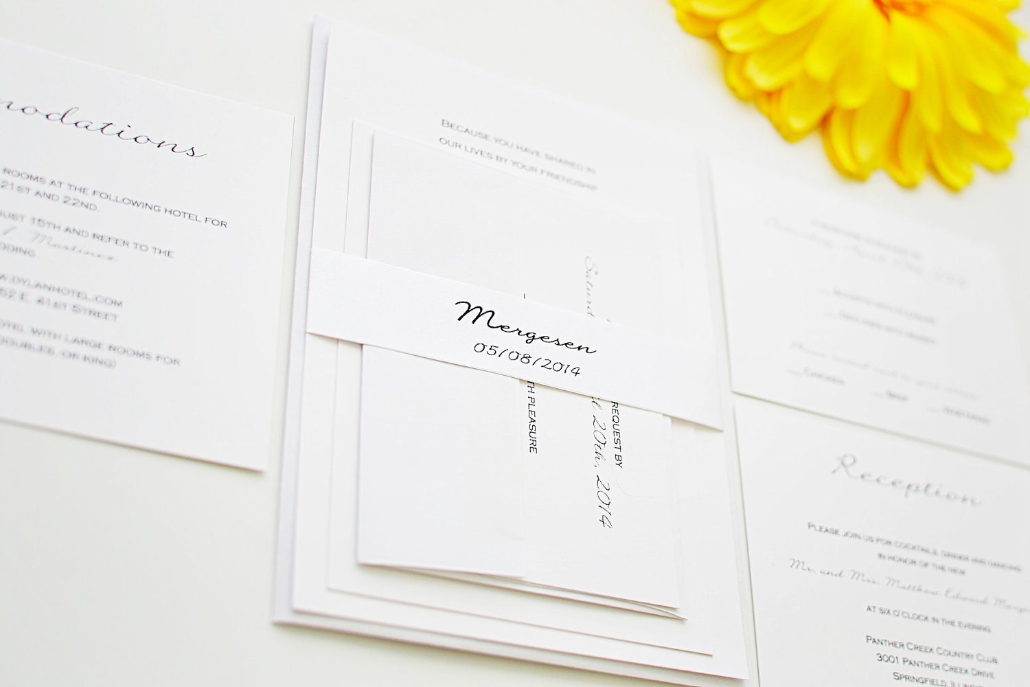 Modern Wedding Invitation - Modern Elegance style   -Purchase this listing to get started