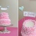 Mint Wedding Cake Topper Je T'aime Sign with Crocheted Hearts Something Blue by Cherrytime Made to Order on Etsy
