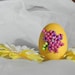 Yellow Beaded Easter Egg