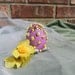 Purple Beaded Sequins Easter Egg