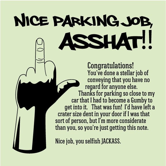 Sticky Notes for Boys - Parking Lot Revenge