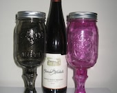 Set of 2 Redneck Wineglasses - Custom Colored