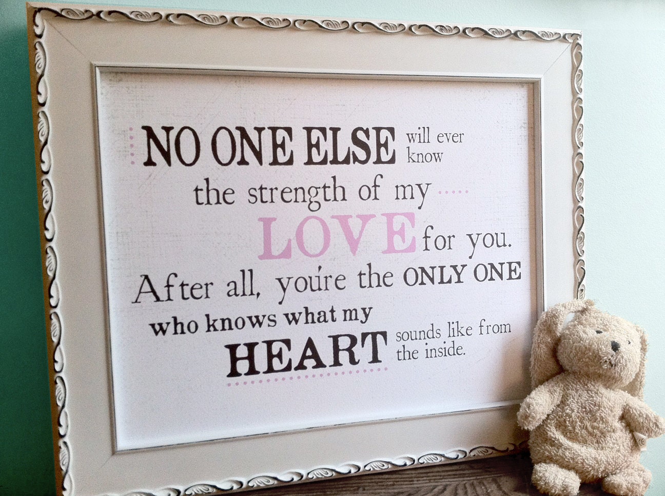 No One Else Will Ever Know     Baby Love Art Print   5x7