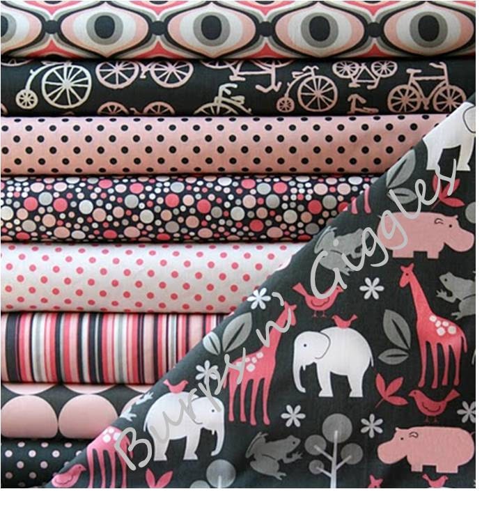 Custom Baby Crib Bedding Set..Crib Bumper, Crib Skirt..Its A Girly Thing