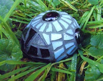 Mosaic Ladybird / Ladybug Blue - Good Luck Stone