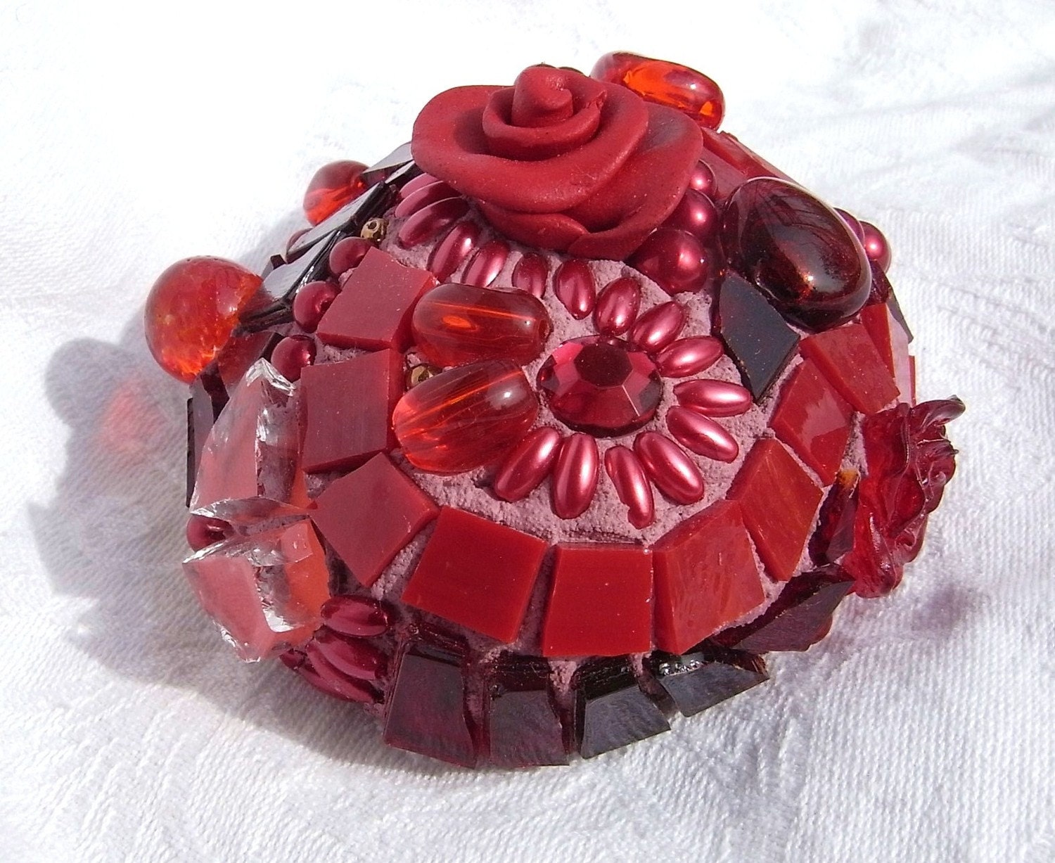 Love is like a red red rose: Mosaic Stone