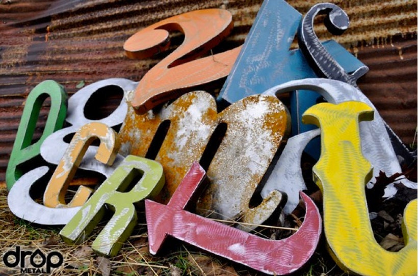 Customized Typography:  Letters / Numbers - you choose font, size, and finish