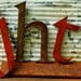 Customized Typography:  Letters / Numbers - you choose font, size, and finish