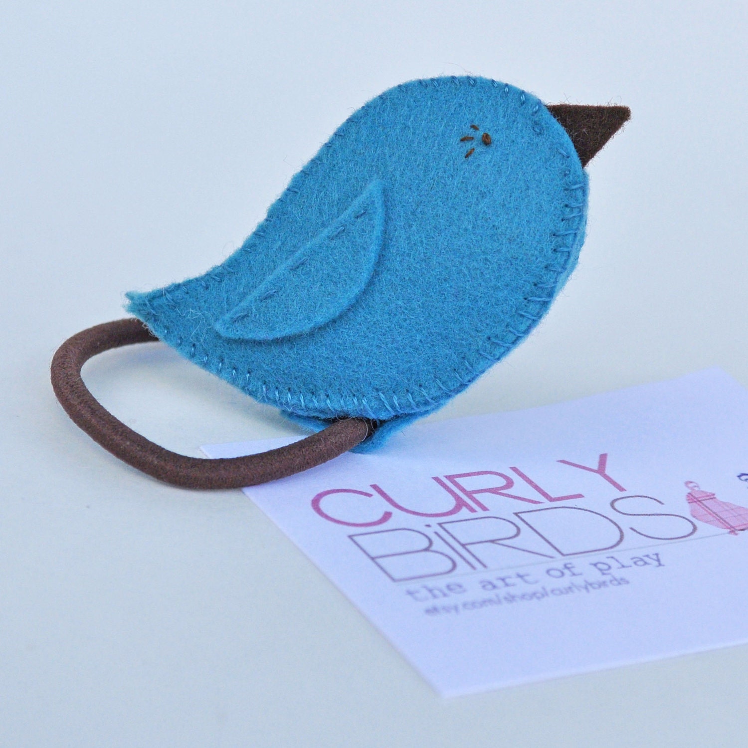 Spring Bird Hair Ornament - Ponytail Holder