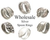 Wholesale Spoon Rings, 40 Spoon Rings, Spoon Ring LOT, Wholesale Rings